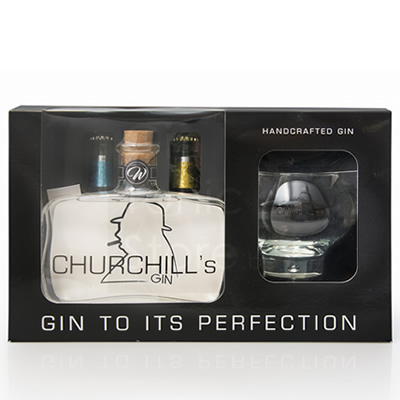 Coffret 1 verre Sir Chill (ex-Churchill’s) Gin 50cl